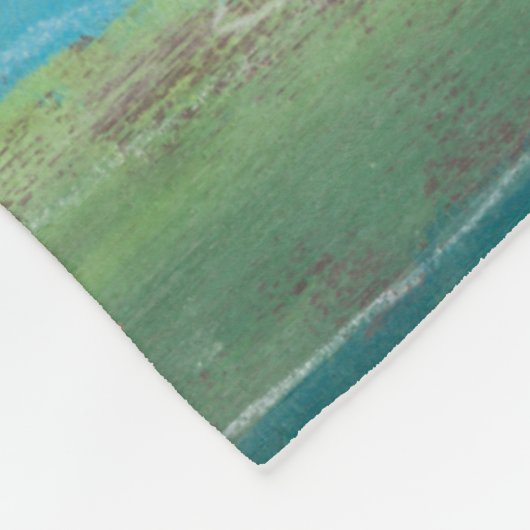 fragmentiertes Feld I Fleecedecke (Ecke)