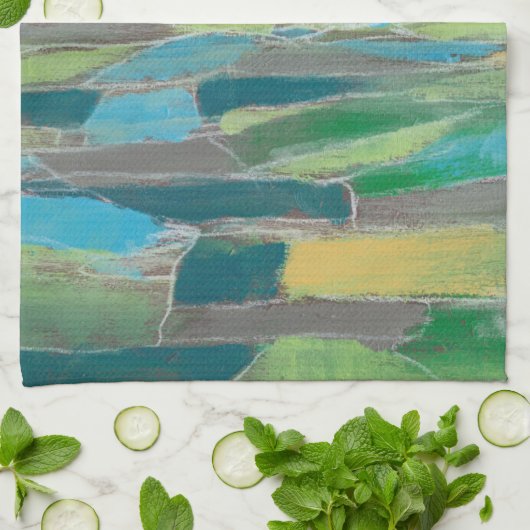 fragmentiertes Feld I Handtuch (Gefaltet)