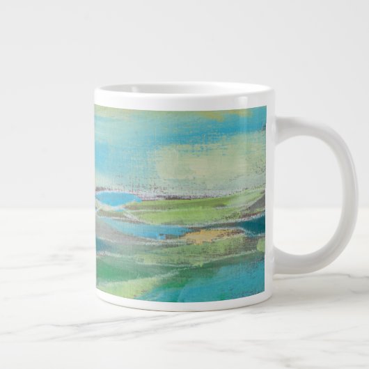 fragmentiertes Feld I Jumbo-Tasse (Rechts)