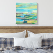 fragmentiertes Feld I Leinwanddruck (Insitu (Schlafzimmer))