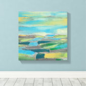 fragmentiertes Feld I Leinwanddruck (Insitu (Holzboden))