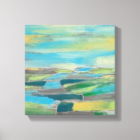 fragmentiertes Feld I Leinwanddruck (Vorderseite)