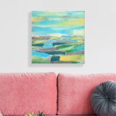 fragmentiertes Feld I Leinwanddruck (Insitu (Wohnzimmer))