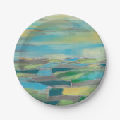 fragmentiertes Feld I Pappteller (Vorderseite)