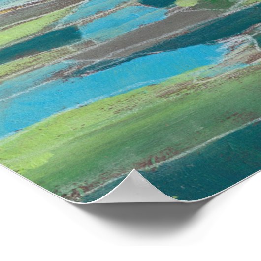 fragmentiertes Feld I Poster (Ecke)