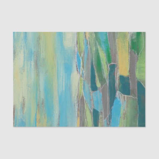 fragmentiertes Feld I Seidenpapier (Vorderseite)