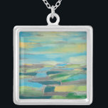 fragmentiertes Feld I Versilberte Kette<br><div class="desc">Zuhause Décor</div>