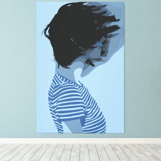 Fragmentierung Leinwanddruck (Insitu (Holzboden))