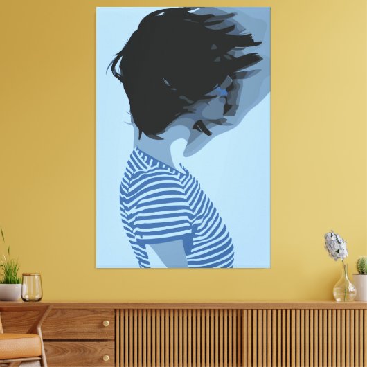 Fragmentierung Leinwanddruck (Insitu (Wohnzimmer))