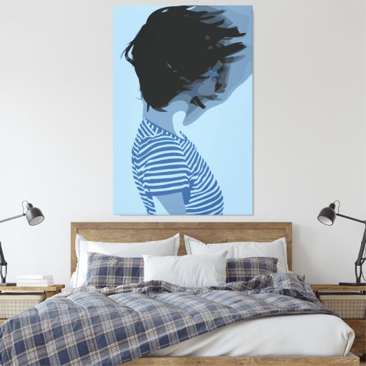 Fragmentierung Leinwanddruck (Insitu (Schlafzimmer))