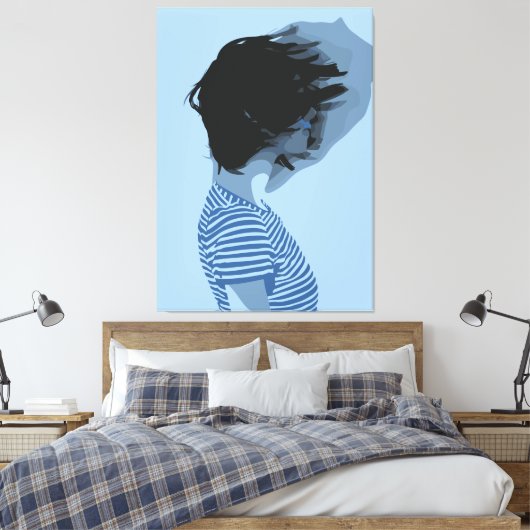 Fragmentierung Leinwanddruck (Insitu (Schlafzimmer))