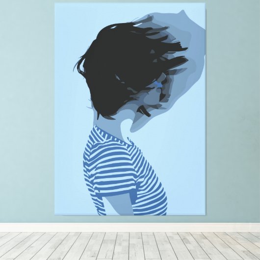 Fragmentierung Leinwanddruck (Insitu (Holzboden))