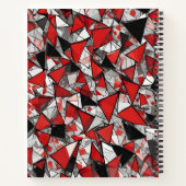 Fragmentos de Cristal Rojo, Negro y Plata Notizblock (Rückseite)