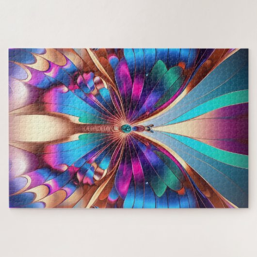 Fragmentos de mariposa puzzle (Horizontal)