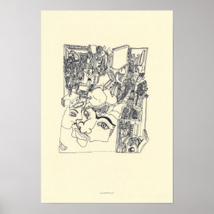 Fragments d'Arts 1 Surreal Zeichnend Archivposter Poster