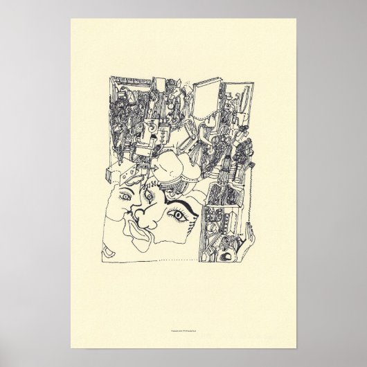 Fragments d'Arts 1 Surreal Zeichnend Archivposter Poster (Vorne)