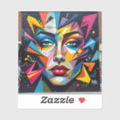 Fragments Of Identity - Square Vinyl Aufkleber (Blatt)