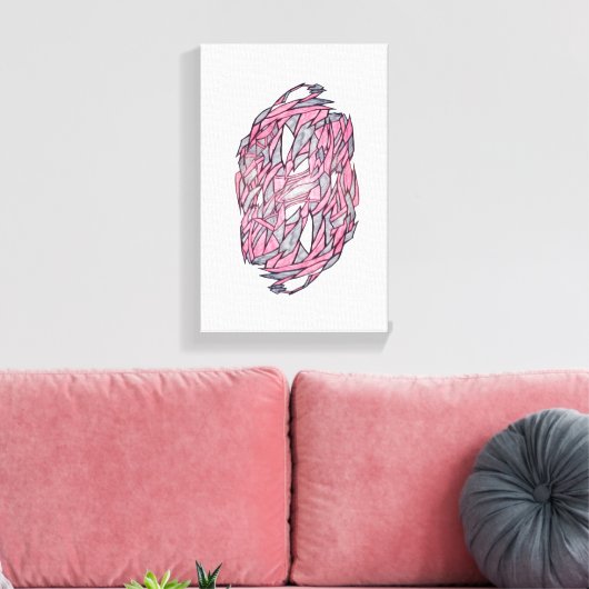 Fragments of Light – Modern Geometric Abstract Ca Leinwanddruck (Insitu (Wohnzimmer))