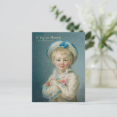 Fragonard A boy as Pierrot CC1070 Child portrait Postkarte (Stehend Vorderseite)