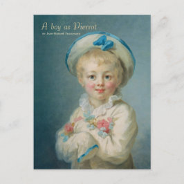 Fragonard A boy as Pierrot CC1070 Child portrait Postkarte