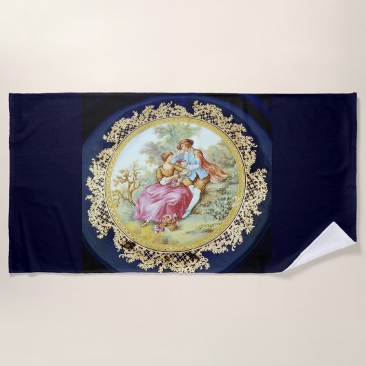 FRAGONARD IST DAS PAAR STRANDTUCH (Vorderseite)