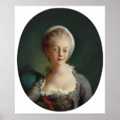 Fragonard Portrait of Young Woman Art Print Poster (Vorne)