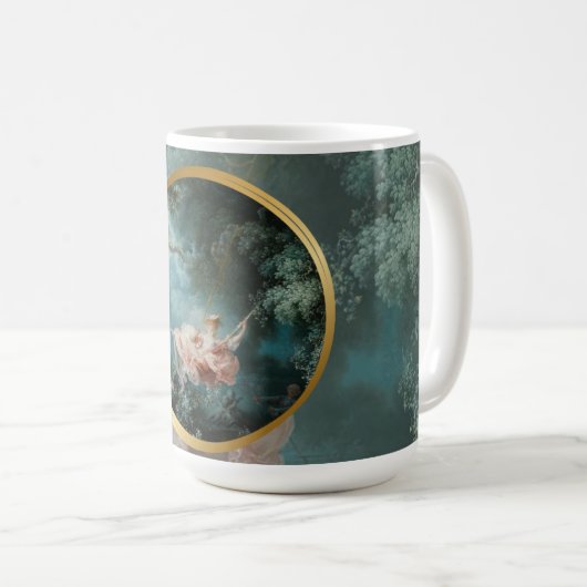 Fragonard “The Swing” Vintage Art Scented Glass  Kaffeetasse (VorderseiteRechts)