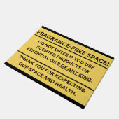 FRAGRANCE-FREE SPACE Door Mat Fußmatte (Schrägansicht)