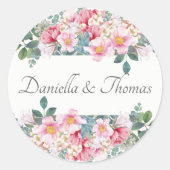 Fragrant Garden Wedding Aufkleber (Vorderseite)