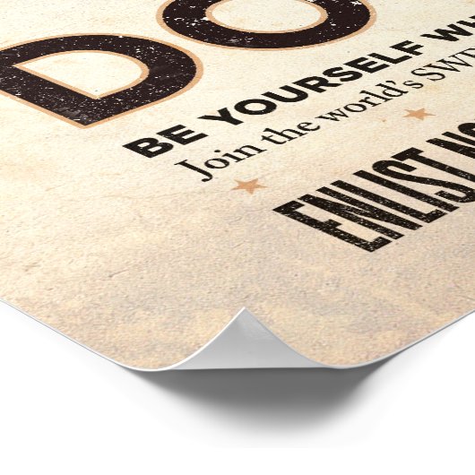 Frag's Tell Poster (Ecke)