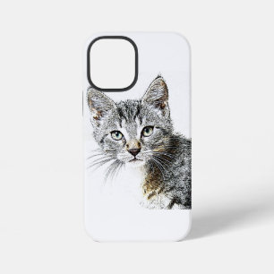 fragwürdige Katze iPhone 12 Mini Hülle
