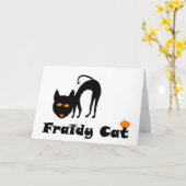 Fraidy Cat Karte (Gelbe Blume)