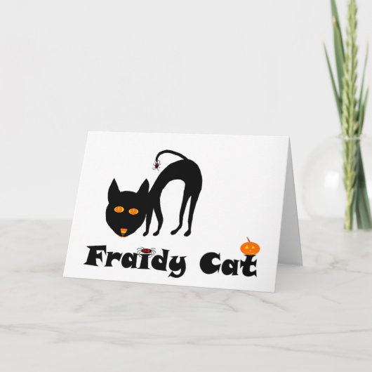 Fraidy Cat Karte (Vorderseite)