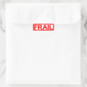 Frail-Briefmarke Runder Aufkleber (Tasche)