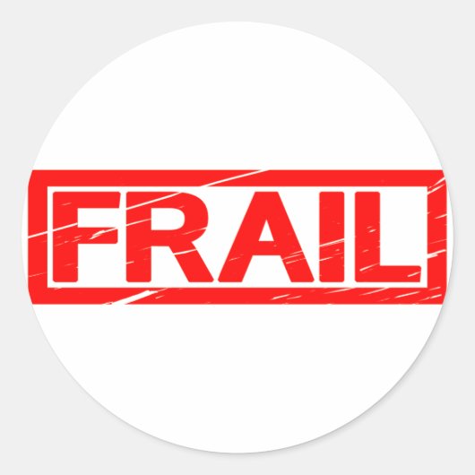 Frail-Briefmarke Runder Aufkleber (Vorderseite)