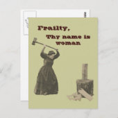 Frailty, dein Name ist Frau Postkarte (Vorne/Hinten)