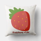 Fraise Fraîcheur d'été Kissen (Rückseite)