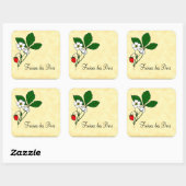 Fraises des Bois Wild Strawberry Sticker (Blatt)