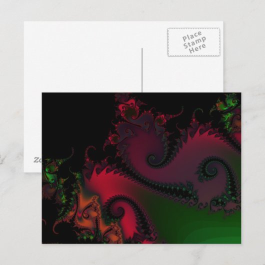 Fraktal109.ai Postkarte (Vorne/Hinten)