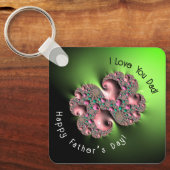 Fraktal3 Glücklicher Vatertag! Schlüsselanhänger (Vorderseite)