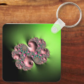 Fraktal3 Glücklicher Vatertag! Schlüsselanhänger (Rückseite)