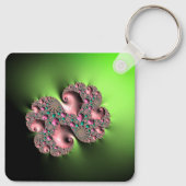 Fraktal3 Glücklicher Vatertag! Schlüsselanhänger (Rückseite)