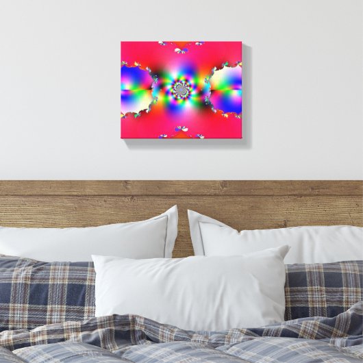 Fraktal 124 Canvas Print Leinwanddruck (Insitu (Schlafzimmer))