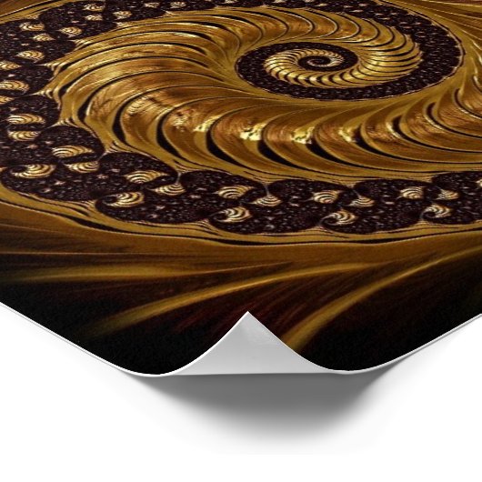 Fraktal-199054 Fraktal Spirale endlose Mathematik Poster (Ecke)