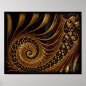 Fraktal-199054 Fraktal Spirale endlose Mathematik Poster (Vorne)