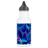 Fraktal #1: Blue Elegance Edelstahlflasche (Links)