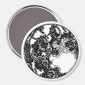 Fraktal 1 ver. 2 magnet (Vorderseite/Rückseite)
