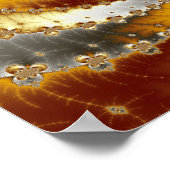 Fraktal 1 wirbeln - Fraktal-Poster Poster (Ecke)