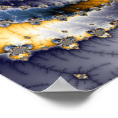 Fraktal 2 wirbeln - Fraktal-Poster Poster (Ecke)