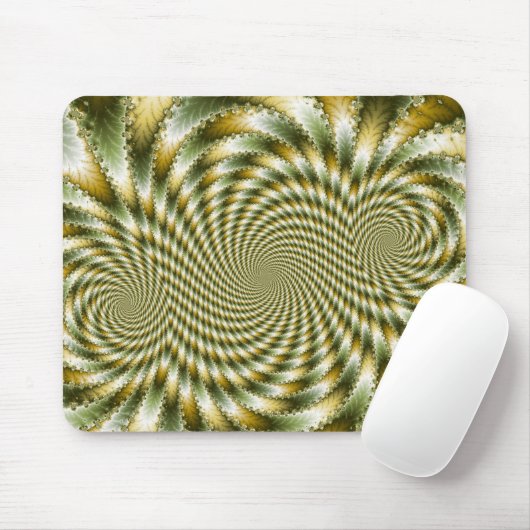 Fraktal 3 wirbeln - Fraktal Mousepad (Mit Mouse)